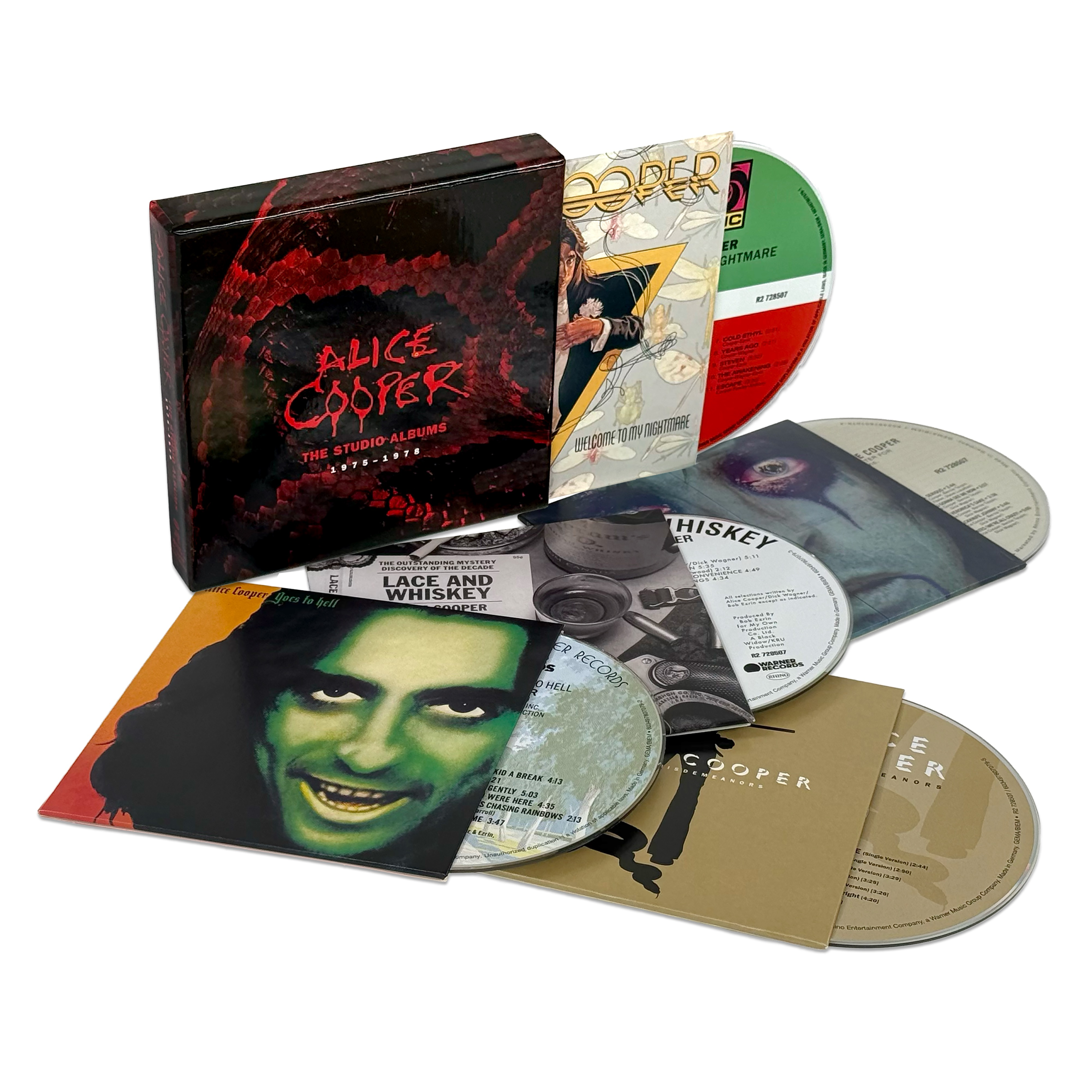 Alice Cooper CDセット The Studio Albums: 1975 - 1978 (5CD) Box Set – Alice Cooper
